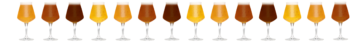 Biere beim Bierfestival