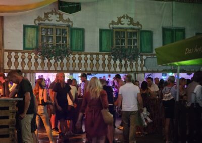 Festzelt Probebeleuchtung