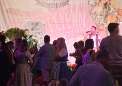 Festzelt Probebeleuchtung