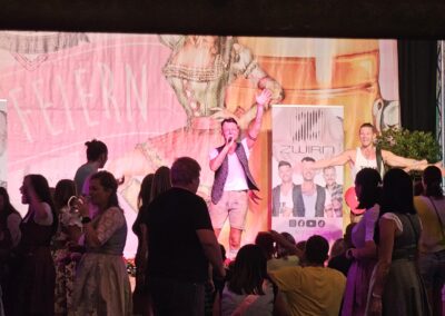 Festzelt Probebeleuchtung