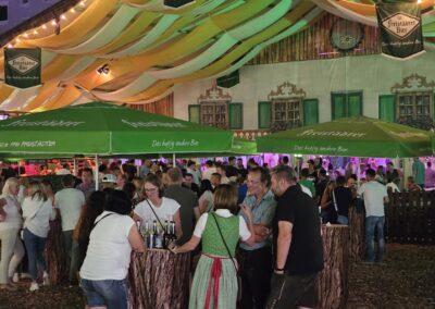 Festzelt Probebeleuchtung