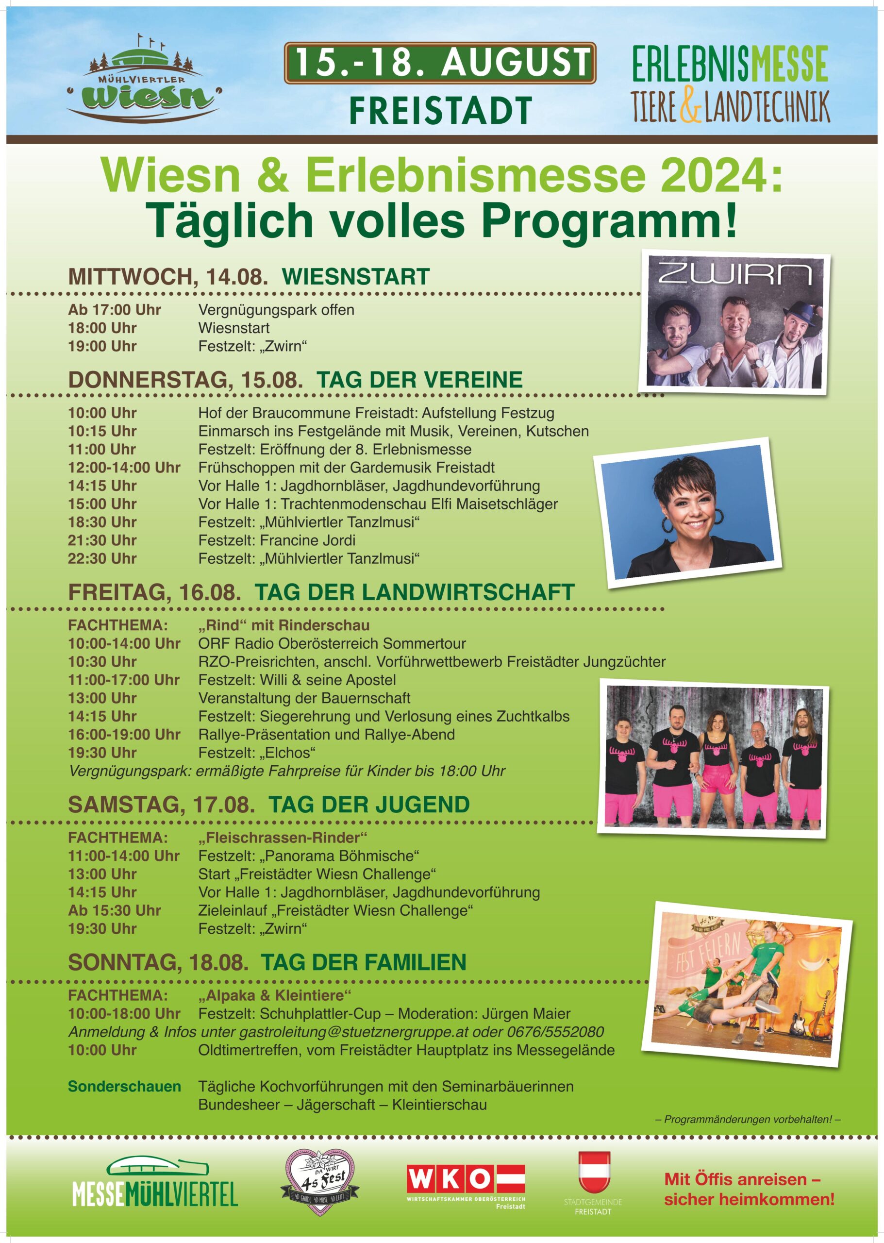 Erlebnismesse 2024: Programmübersicht